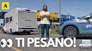 CAMPER FUORI PESO (+ 3,5 t)? La POLIZIA ti PESA anche in ITALIA! 🚐🇮🇹