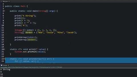 Java Programming Tutorial - 30 - Generic Methods, Generic Data Type