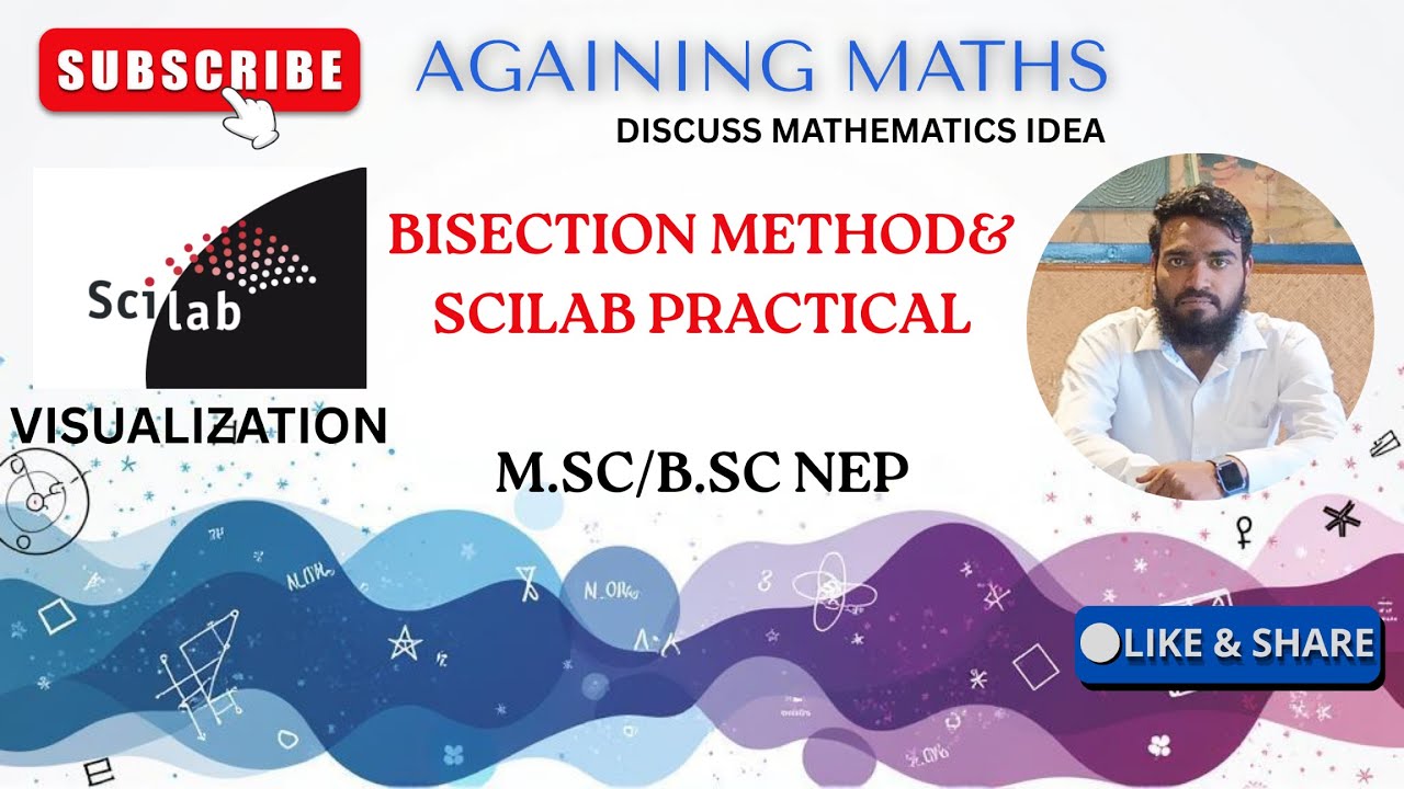 Bisection Method Scilab Code and Graphical Visualization - YouTube