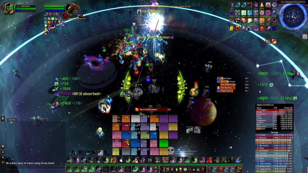 Sunced 2nd alt raid vs buffed Algalon 25 - YouTube