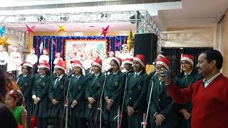 DPS Christmas Special Assembly 2023 performing in German choir..