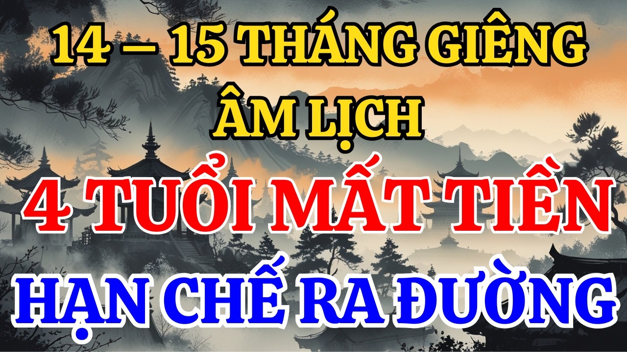 14 – 15 Tháng Giêng Âm Lịch, 4 Tuổi Mất Tiền, Hạn Chế Ra Đường | Lời Phật Dạy #phongthuy