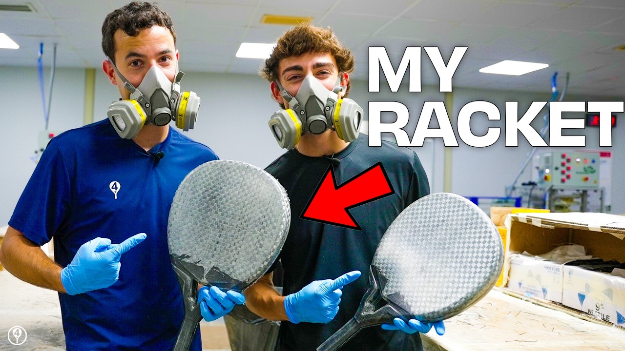 I MAKE MY OWN PADEL RACKET ft EDU ALONSO – the4Set - YouTube