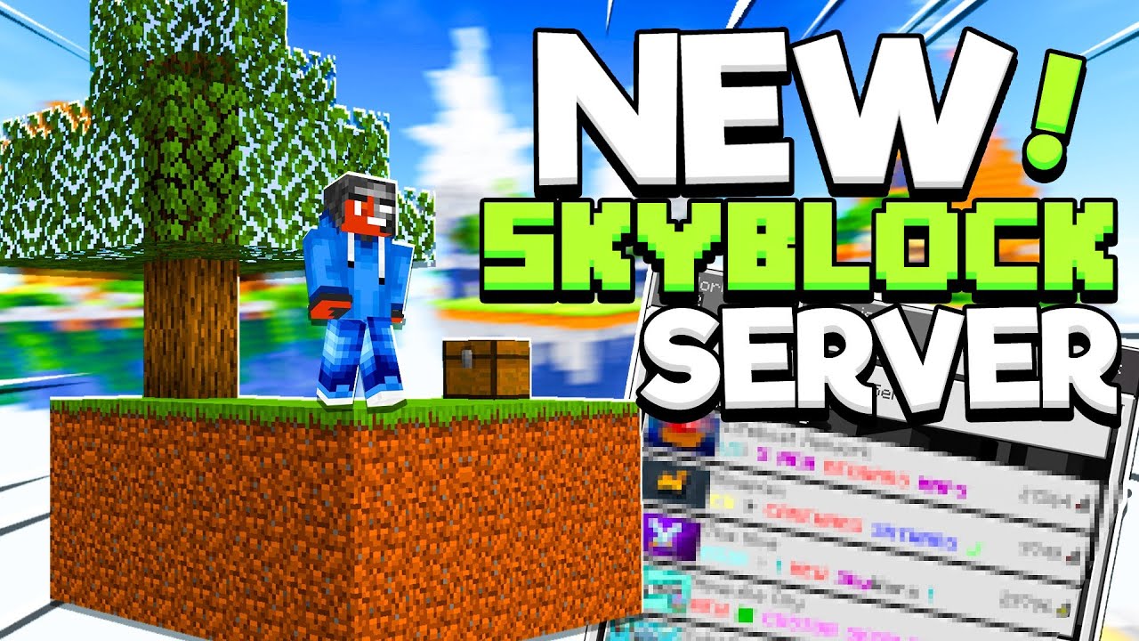 NEW SKYBLOCK SERVER FOR MCPE! (Minecraft Bedrock) - YouTube
