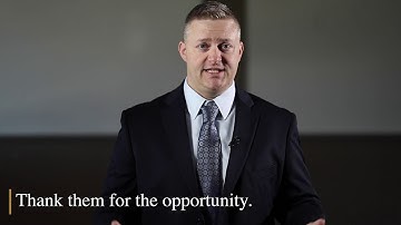 Promotional Opportunities (Closing Statement Ending The Interview)