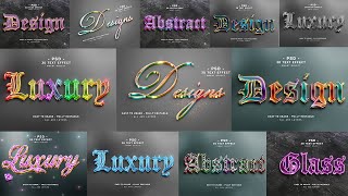 Luxury Glitter 3D Text Effect Psd File Part 32 Free Download