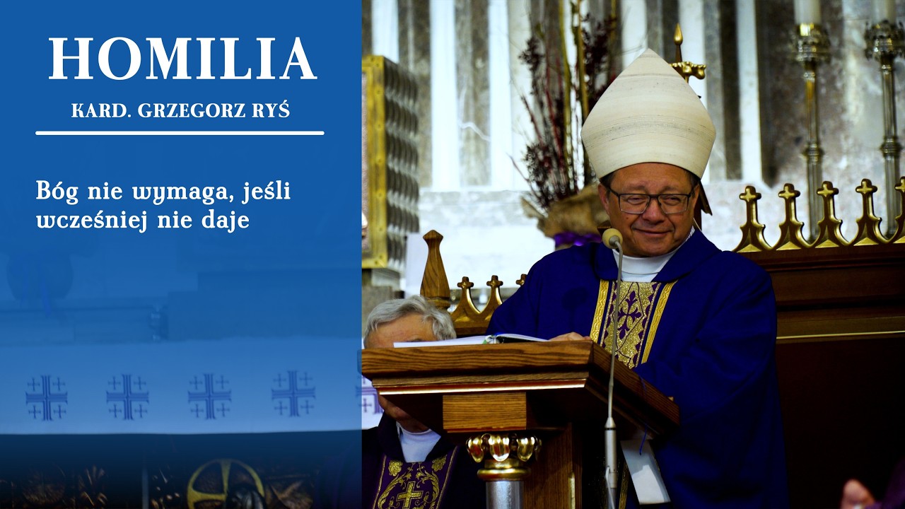 Kard. Grzegorz Ryś w Kielcach: Bóg nie wymaga, jeśli wcześniej nie daje