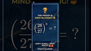 Proven! Any number to the power of 0 is 1 📐 #shorts #maths #mathshorts #viral