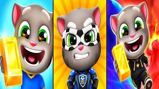 Talking Tom Gold Run Vs Talking Tom Hero Dash Vs Talking Tom Time Rush Android iOS Gameplay  screenshot 5