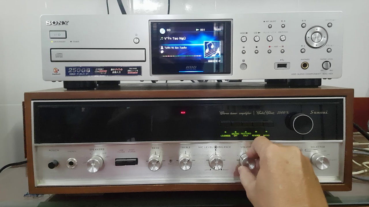 tes đầu cd sony nac-hd1 trước khi ship hàng