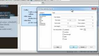 Dreamweaver Tutorial: Creating a definition List
