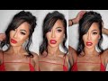 Red Lip Glam GRWM