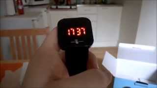 1.8" Red LED Touch Screen Wrist Watch dx.com