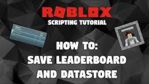 Datastore (save stats) Roblox studio