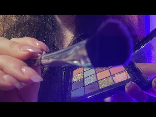 [ NO ADS] Lofi asmr on camera🎧older sister does your makeup for a date🎀gentle tapping & no talking 