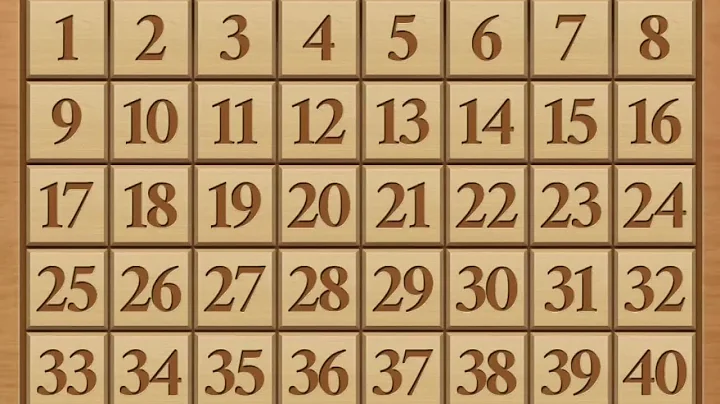 Number puzzle 8x8