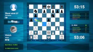 Chess Game Analysis: Vinich - Dbret stret 27 : 0-1 (By ChessFriends.com)