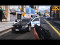 ⁴ᴷ⁶⁰ GTA 5 - FIRST PERSON Five Star Rampage Shootout Action Gameplay! NEXT-GEN Maxed-Out Gameplay