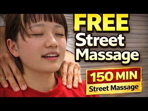 【神回まとめ】路上ストリートマッサージASMR｜初対面の人を肩もみ