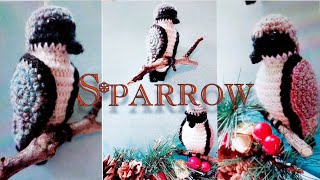 How to Crochet a Sparrow Amigurumi Ornament Sculpture