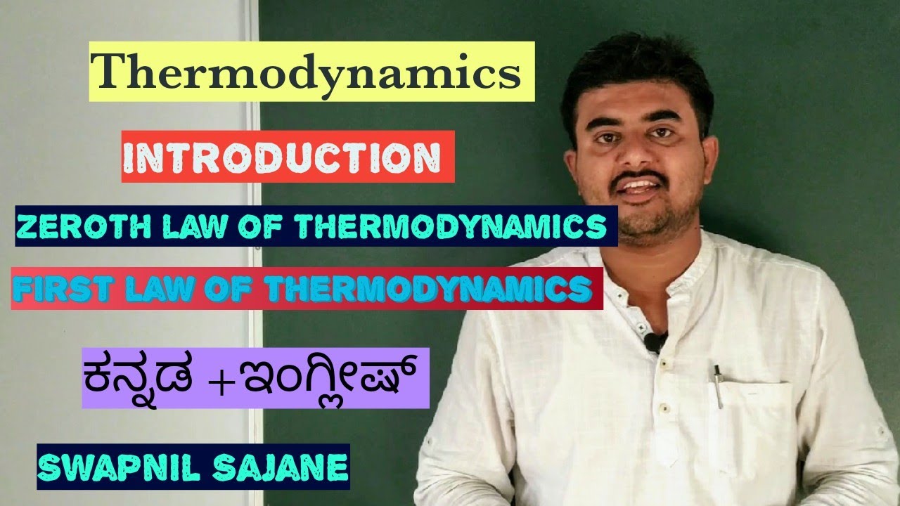 Thermodynamics-1 Zeroth law and First law of thermodynamics - YouTube