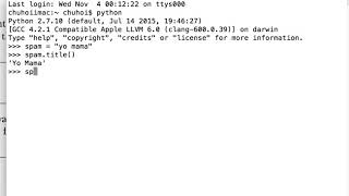 Upper Case First Letter, .Title method, Day Coding in Python.