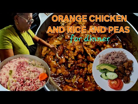 Making my dinner from what I grow. Orange chicken 