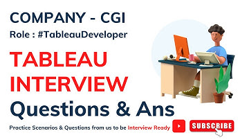 Exclusive Tableau Interview Questions from CGI