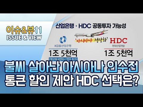 [뉴스후] 아시아나 M&amp;amp;A 통큰 할인…<strong>HDC</strong> 선택은? / 머니투데이방송 (뉴스)
