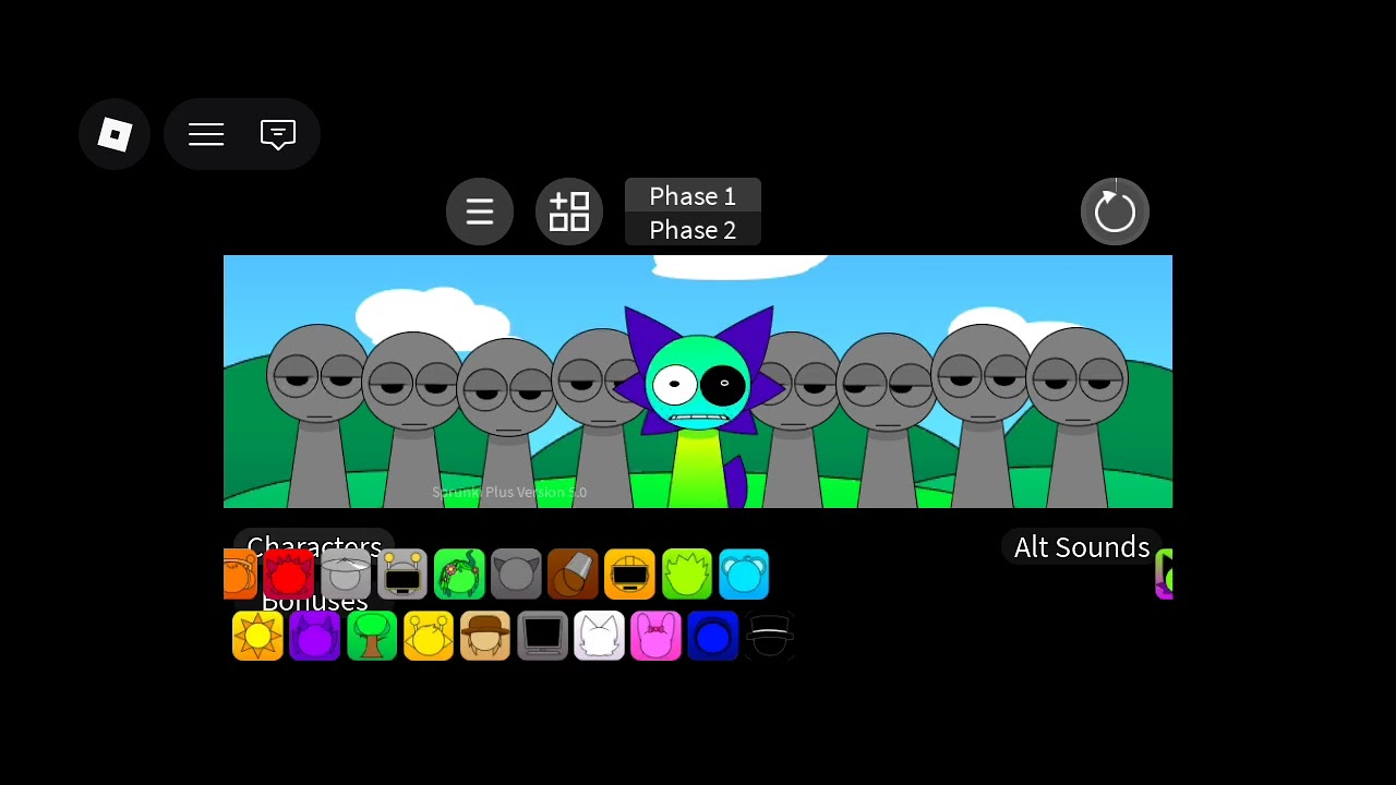 I played sprunki+on ROBLOX 