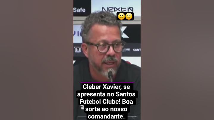 Cleber Xavier em coletiva, se apresenta no Peixe. Boa sorte ao nosso comandante. #santosfc #futebol