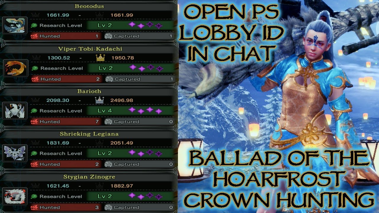 [OPEN PS LOBBY] 58/112 CROWN HUNTING