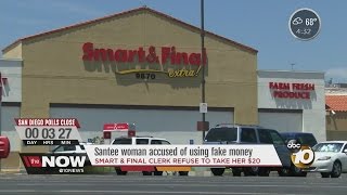 Santee woman accused of using fake money