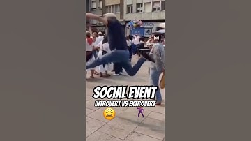 Introvert vs Extrovert at a Party  #shorts #funny