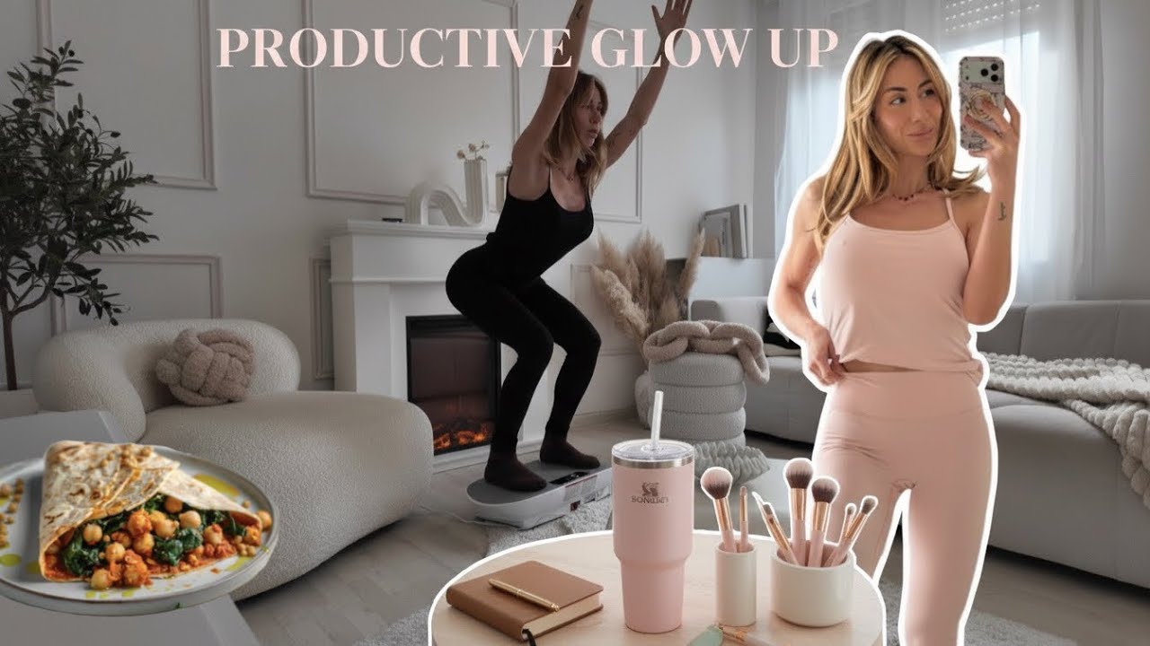 Productive Girl Glow Up: vlog quotidiano, self care e nuove routine / Natalia Liberati ✨💻🌸