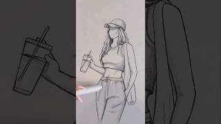 How To Draw A Girl ✏️ #Art #Artwork #Artist #Fashion #Style #Draw #Drawing # Paint #Anime #Cartoon