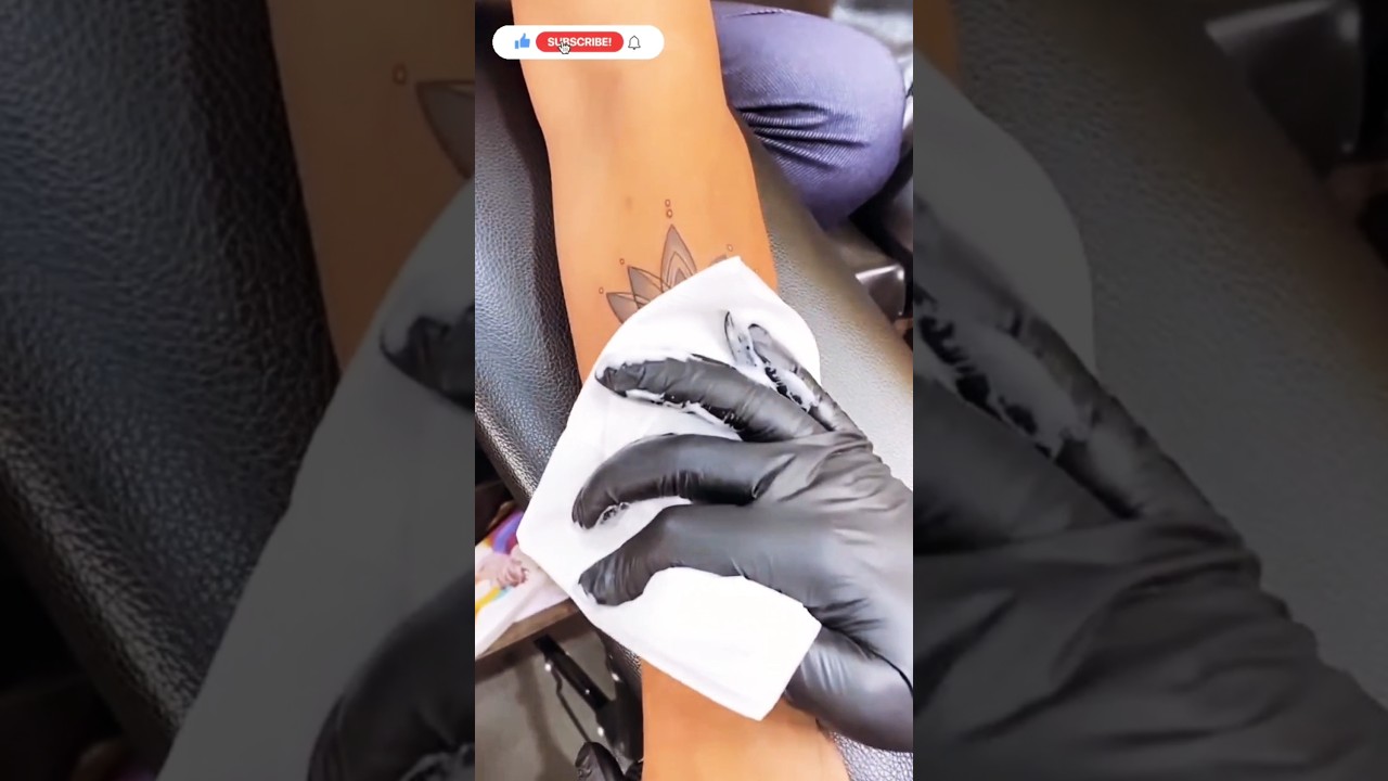 Mandala flower tattoo women forearm 