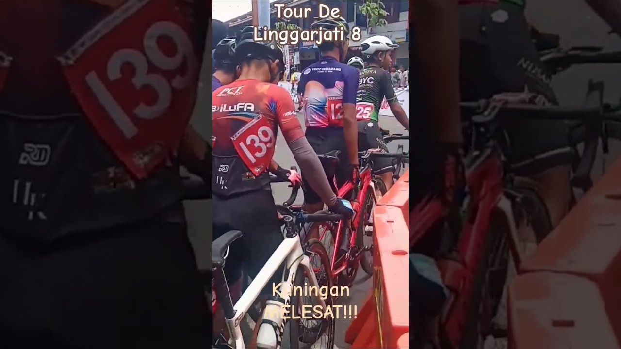 Tour de Linggarjati 8 tahun 2025 dijalan Siliwangi Kuningan,jelang race!