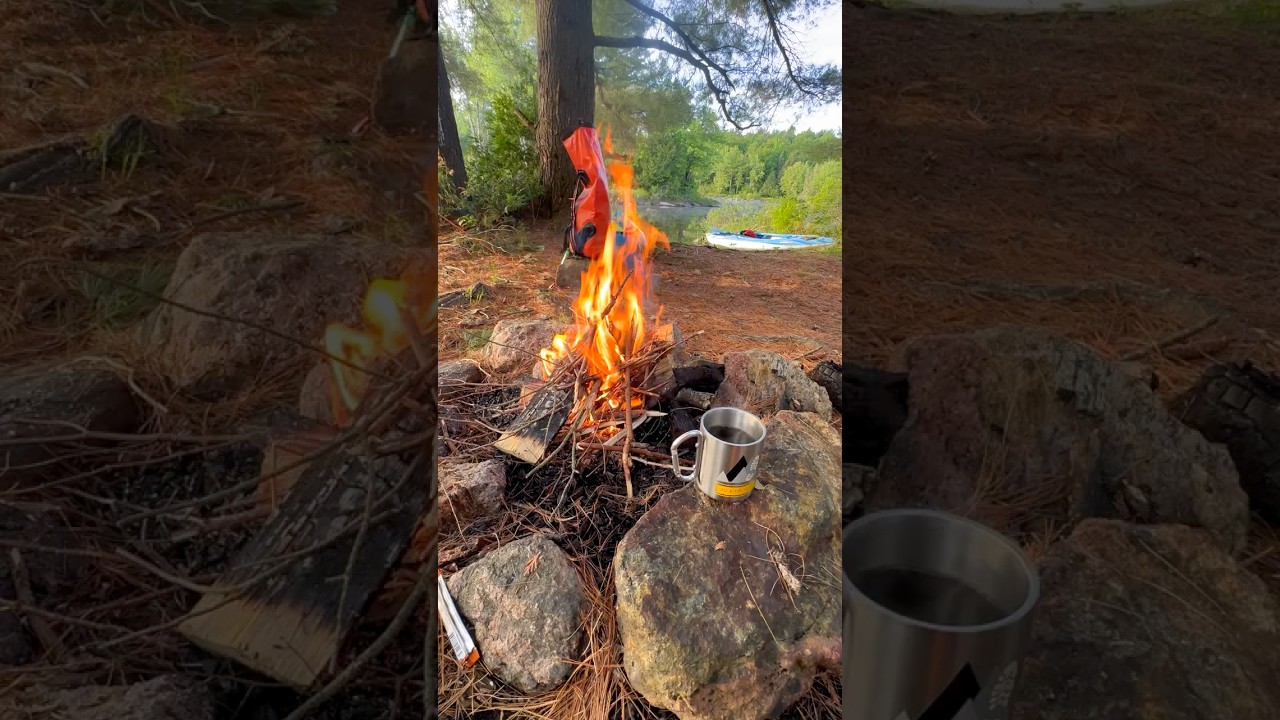 Kayak Camping en solo sur une île en HAMAC #bivouac