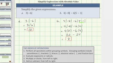 Simplify Absolute Value Expressions