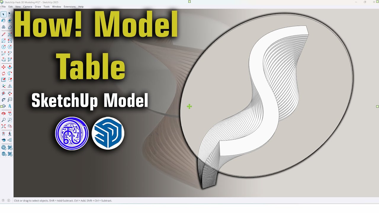 The Best Step to Learn Model 3D Wood Table in SketchUp with Plugin Tips