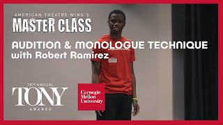 Celebrity Audition & Monologue Technique | Carnegie Mellon University |The Wing's Master Class Series Wealth