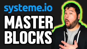 How To Create Master Blocks | Systeme.io Tutorial 2025