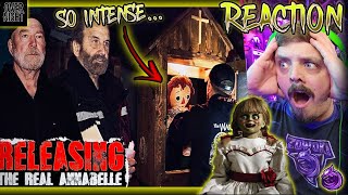 RELEASING THE REAL ANNABELLE | OVERNIGHT in HAUNTED WARREN MUSEUM | REACTION ( MOST INTENSE EVER! )