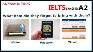 IELTS Life Skills A2 Listening Test 40