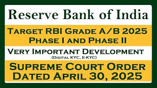 Important Development for RBI and Banks regarding Re-KYC, Digital KYC!
