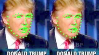 Face tracking benchmark SDM vs LBF