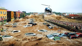 Trapped by Floods: Drone Footage Shows China’s Submerged Cities