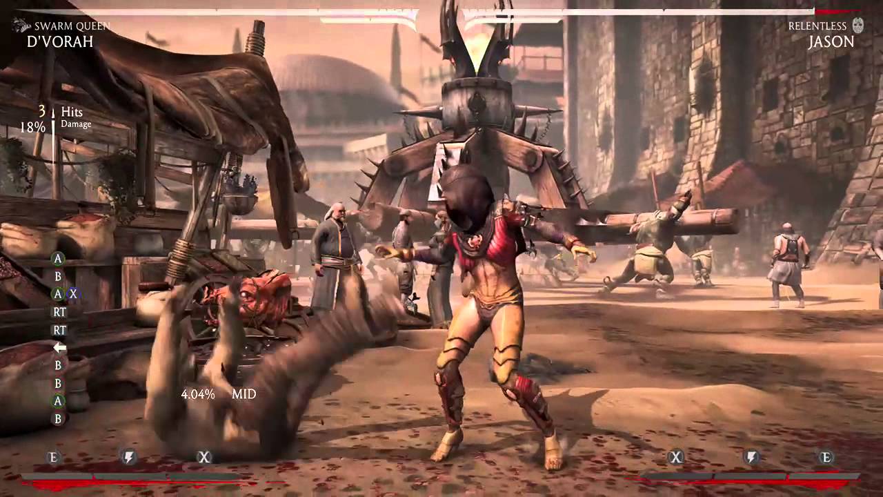 Mortal Kombat X D' Vorrah Grab Cancel Combo Over 40% Easy