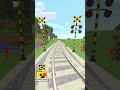 【 ふみきり 電車 アニメ】マイクラ 踏切 Minecraft railway level Railroad crossing trains 097-33